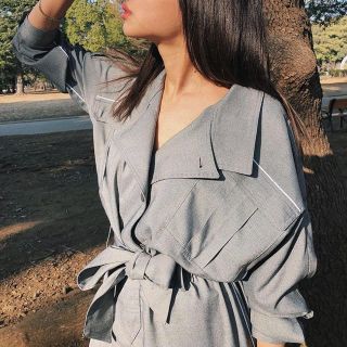 juemi drepe jumpsuits グレー(オールインワン)