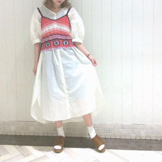 ダブルクローゼット(w closet)の6月11日までの出品です！wcloset ベルト付き シャツワンピースワンピース(ロングワンピース/マキシワンピース)