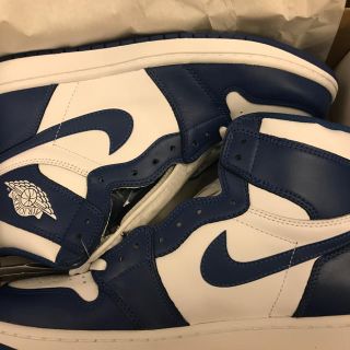 ナイキ(NIKE)のNIKE AIR JORDAN 1 OG STORM BLUE  9.5 新品(スニーカー)