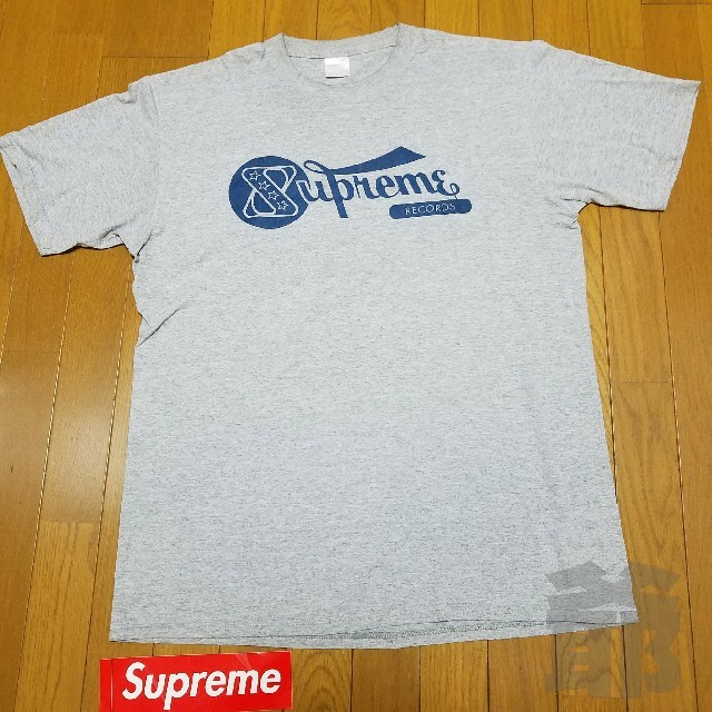 Supreme(シュプリーム)の【状態◎】01SS Supreme RECORDS Tee グレー L【送料込】 メンズのトップス(Tシャツ/カットソー(半袖/袖なし))の商品写真