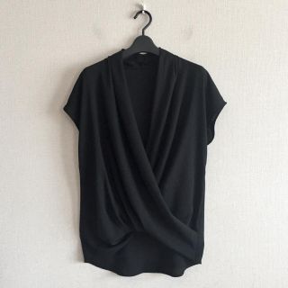 ブラックバイマウジー(BLACK by moussy)のブラックバイマウジー♡黒色のカシュクールシャツ(シャツ/ブラウス(半袖/袖なし))