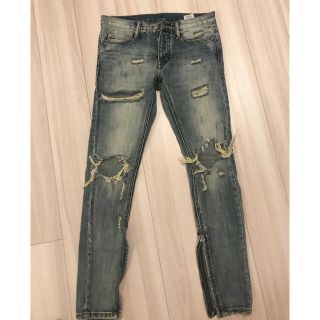 フィアオブゴッド(FEAR OF GOD)のmnml 28インチ クラッシュデニム(デニム/ジーンズ)