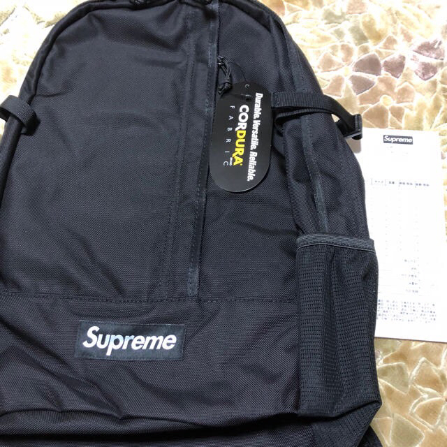 Supreme 18SS Backpack バックパック 黒 Supreme 18SS Backpack バックパック 黒