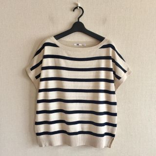 ユニクロ(UNIQLO)のユニクロ♡新品♡ゆったりボーダーニットソー(ニット/セーター)