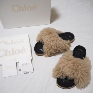 クロエ　chloe ファーサンダル可愛い　37