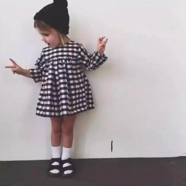 ZARA KIDS(ザラキッズ)のギンガムチェック ワンピース  90 キッズ/ベビー/マタニティのキッズ服女の子用(90cm~)(ワンピース)の商品写真