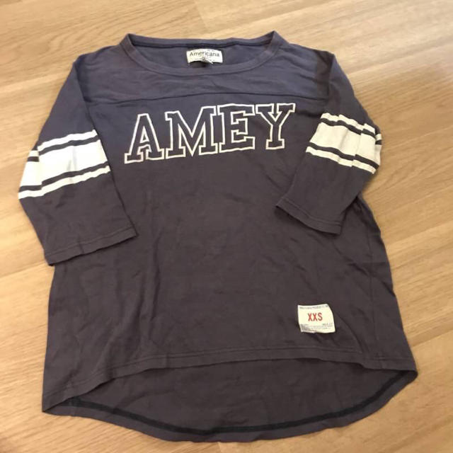 Americana AMEY ロゴ フットボール ナンバリング Tシャツ 黒