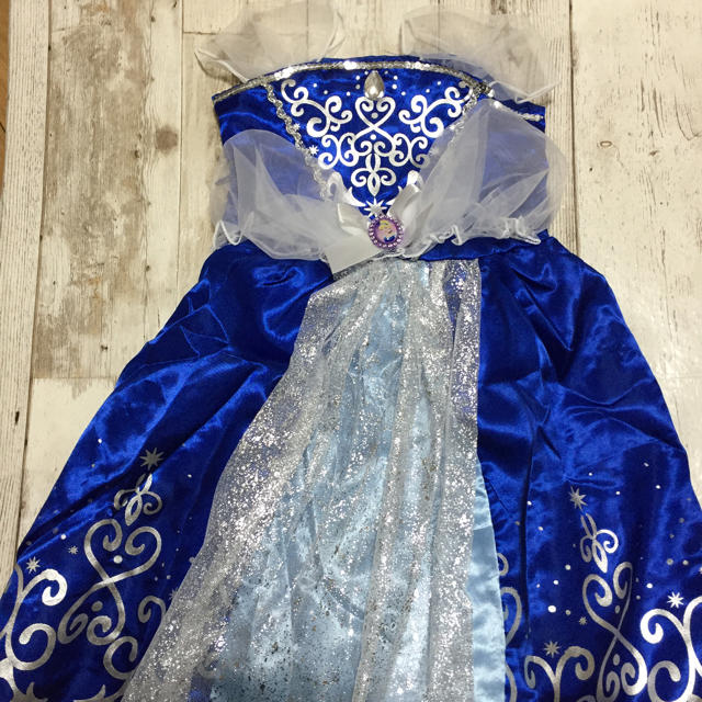 150cm♡シンデレラ♡ブルー♡ワンピース♡プリンセスドレス♡ キッズ/ベビー/マタニティのキッズ服女の子用(90cm~)(ワンピース)の商品写真