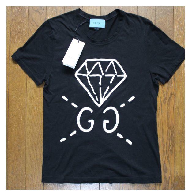 正規品 GUCCI グッチ ゴースト Tシャツ ブラック ダイヤ柄 メンズ | フリマアプリ ラクマ 日本新作 GUCCI Tシャツ ゴースト Tシャツ/カットソー(半袖/袖なし)