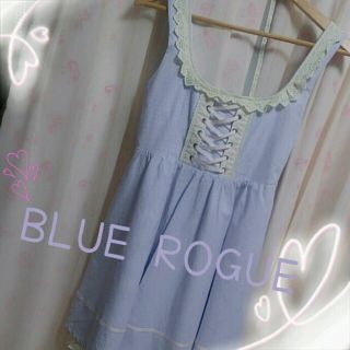 ブルーローグ(BLUE ROGUE)のBLUE ROGUE♡ストライプワンピ♡(ひざ丈ワンピース)