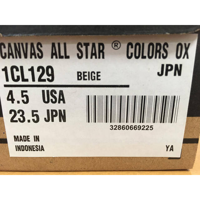 CONVERSE(コンバース)の23.5cm コンバース CANVAS ALL STAR COLORS OX レディースの靴/シューズ(スニーカー)の商品写真