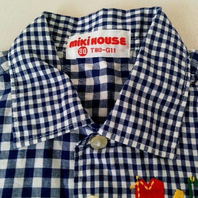 mikihouse(ミキハウス)のミキハウスチェックシャツ キッズ/ベビー/マタニティのキッズ服男の子用(90cm~)(ブラウス)の商品写真