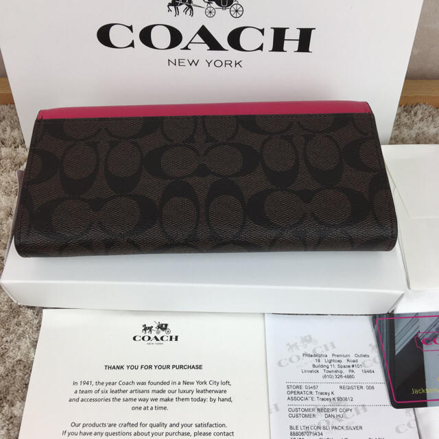 COACH(コーチ)のコーチCOACH 長財布 新品 箱、ショッパー付き✨即日発送 レディースのファッション小物(財布)の商品写真