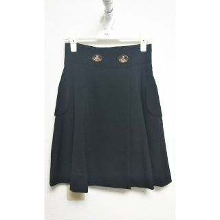 ヴィヴィアンウエストウッド(Vivienne Westwood)の手数料前セール☆VivienneWestwood☆ライディングスカート黒 美品☆(ひざ丈スカート)