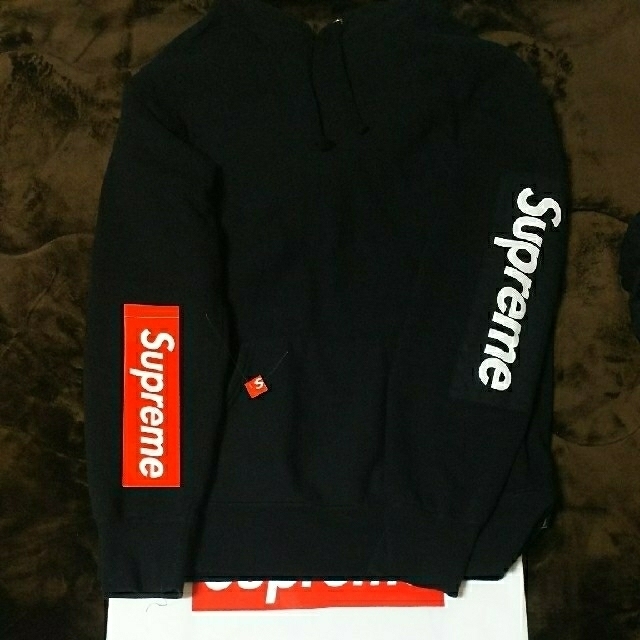 supreme sleeve patch hooded shirts パーカー