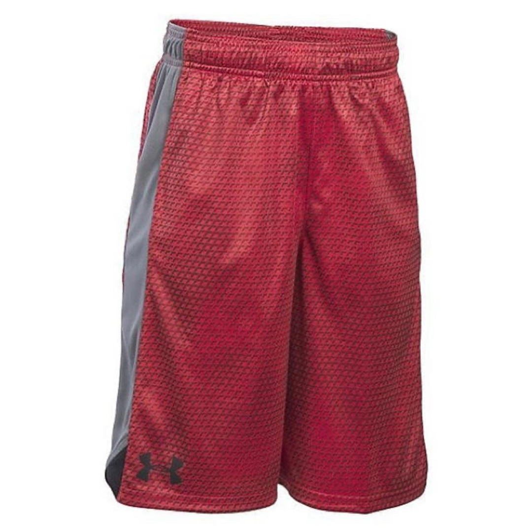 UNDER ARMOUR(アンダーアーマー)の40%オフ アンダーアーマー YSM レッド ジュニア ハーフパンツ キッズ キッズ/ベビー/マタニティのキッズ服女の子用(90cm~)(パンツ/スパッツ)の商品写真