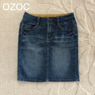 オゾック(OZOC)のOZOCデニムスカート(ひざ丈スカート)