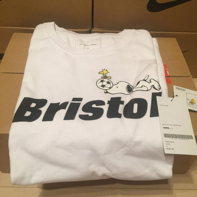 F.C.R.B.(エフシーアールビー)のM 新品 FCRB 18SS SNOOPY BRISTOL TEE WHITE メンズのトップス(Tシャツ/カットソー(半袖/袖なし))の商品写真