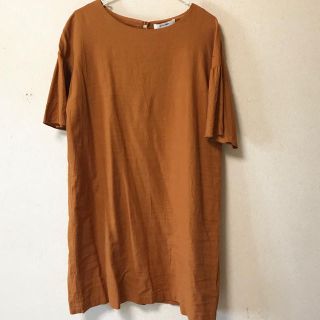 ダブルクローゼット(w closet)のリネン ワンピース(ひざ丈ワンピース)