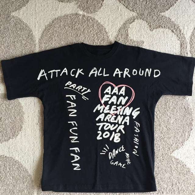 AAA(トリプルエー)のAAA♡FFF Tシャツ BLACK  エンタメ/ホビーのタレントグッズ(ミュージシャン)の商品写真