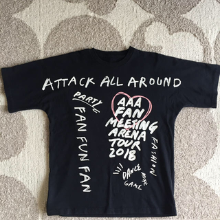 トリプルエー(AAA)のAAA♡FFF Tシャツ BLACK (ミュージシャン)