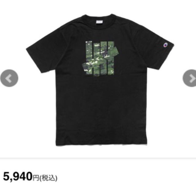 Champion(チャンピオン)の【ffgg様専用】サイズM UNDEFEATED CHAMPION TEE メンズのトップス(その他)の商品写真