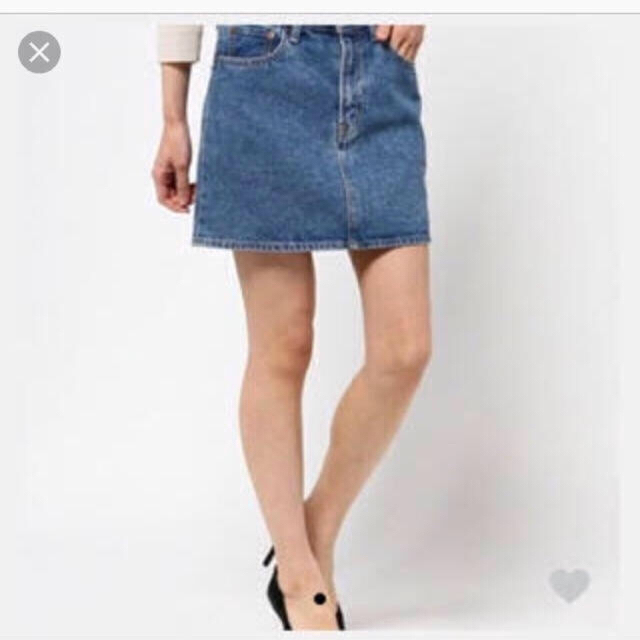 moussy(マウジー)のmoussy denim skirt レディースのパンツ(デニム/ジーンズ)の商品写真