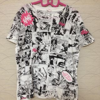 ダブルネーム(DOUBLE NAME)のアメコミ風Tシャツ(Tシャツ(半袖/袖なし))