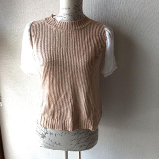 レトロガール(RETRO GIRL)のレトロガール＊袖シフォンカットソー新品(カットソー(半袖/袖なし))