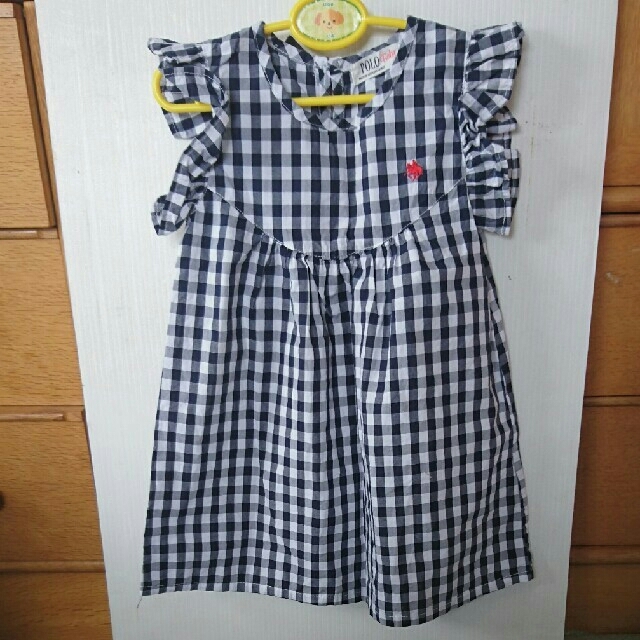 POLO RALPH LAUREN(ポロラルフローレン)のPOLObaby ギンガムチェックワンピース キッズ/ベビー/マタニティのキッズ服女の子用(90cm~)(ワンピース)の商品写真