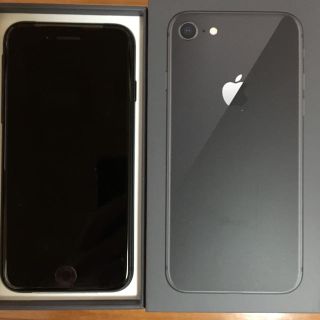 アイフォーン(iPhone)の5台分 新品未使用 iPhone8 64gb グレー SIMロック解除済 ⑤(スマートフォン本体)