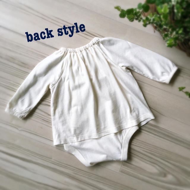 babyGAP(ベビーギャップ)の✨林檎様✨baby gap 60 リボンカバーオール キッズ/ベビー/マタニティのベビー服(~85cm)(カバーオール)の商品写真