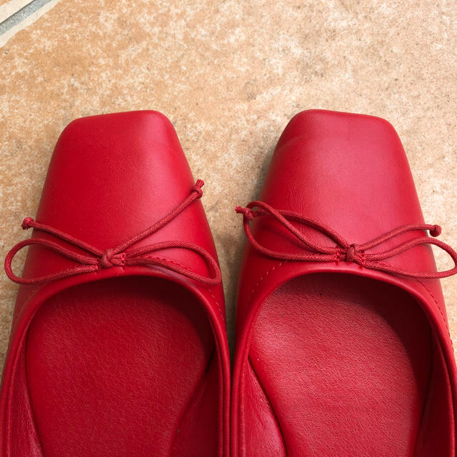 SNIDEL(スナイデル)のsnidel❤︎スクエアリボンシューズ レディースの靴/シューズ(バレエシューズ)の商品写真