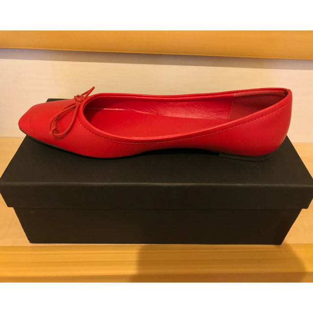 SNIDEL(スナイデル)のsnidel❤︎スクエアリボンシューズ レディースの靴/シューズ(バレエシューズ)の商品写真