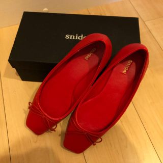 スナイデル(SNIDEL)のsnidel❤︎スクエアリボンシューズ(バレエシューズ)