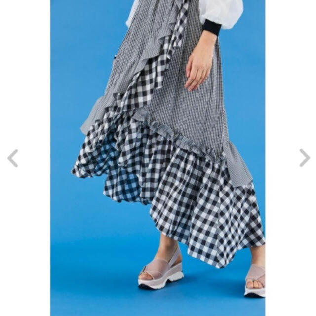 SNIDEL(スナイデル)のsnidel  シースルヘムフリルギャザースカート レディースのスカート(ロングスカート)の商品写真