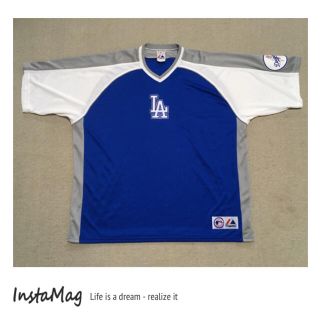 マジェスティック(Majestic)のDODGERS MAJESTIC JERSEY【BLUE】(ジャージ)