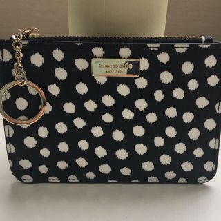 ケイトスペードニューヨーク(kate spade new york)のケイトスペード    パスケース カードケース  キーリング付  新品(パスケース/IDカードホルダー)