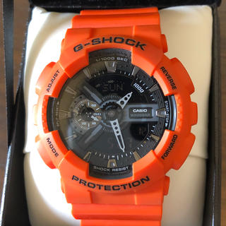 ジーショック(G-SHOCK)のG-SHOCK 美品  GA-100MR レスキューオレンジ  (腕時計(アナログ))