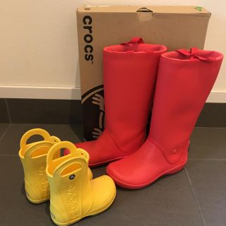 クロックス(crocs)のクロックス レインシューズ 親子セットで(長靴/レインシューズ)