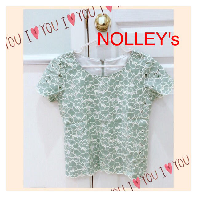 NOLLEY'S(ノーリーズ)のノーリーズ ♡カットワークレースブラウス レディースのトップス(シャツ/ブラウス(半袖/袖なし))の商品写真