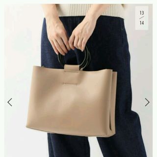 スローブイエナ(SLOBE IENA)のAFFRANCHIEウッドハンドルBAG M(トートバッグ)