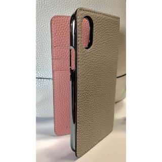 BONAVENTURA iPhone Xケース グレージュ×コーラルピンクの通販 by ...