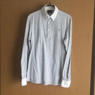 ラコステ(LACOSTE)のラコステ  ビズポロ  長袖  グレーワニ(ポロシャツ)