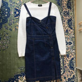 エディットフォールル(EDIT.FOR LULU)のSEE BY Chloe denim one-piece(ひざ丈ワンピース)