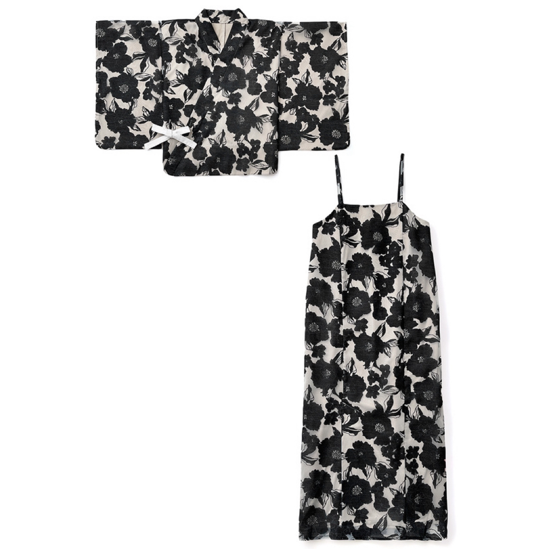 GRL - GRL 2Way 花柄浴衣 帯 セット ワンピース セパレート 新作 GRL - GRL 2Way 花柄浴衣 帯 セット ワンピース セパレート 新作