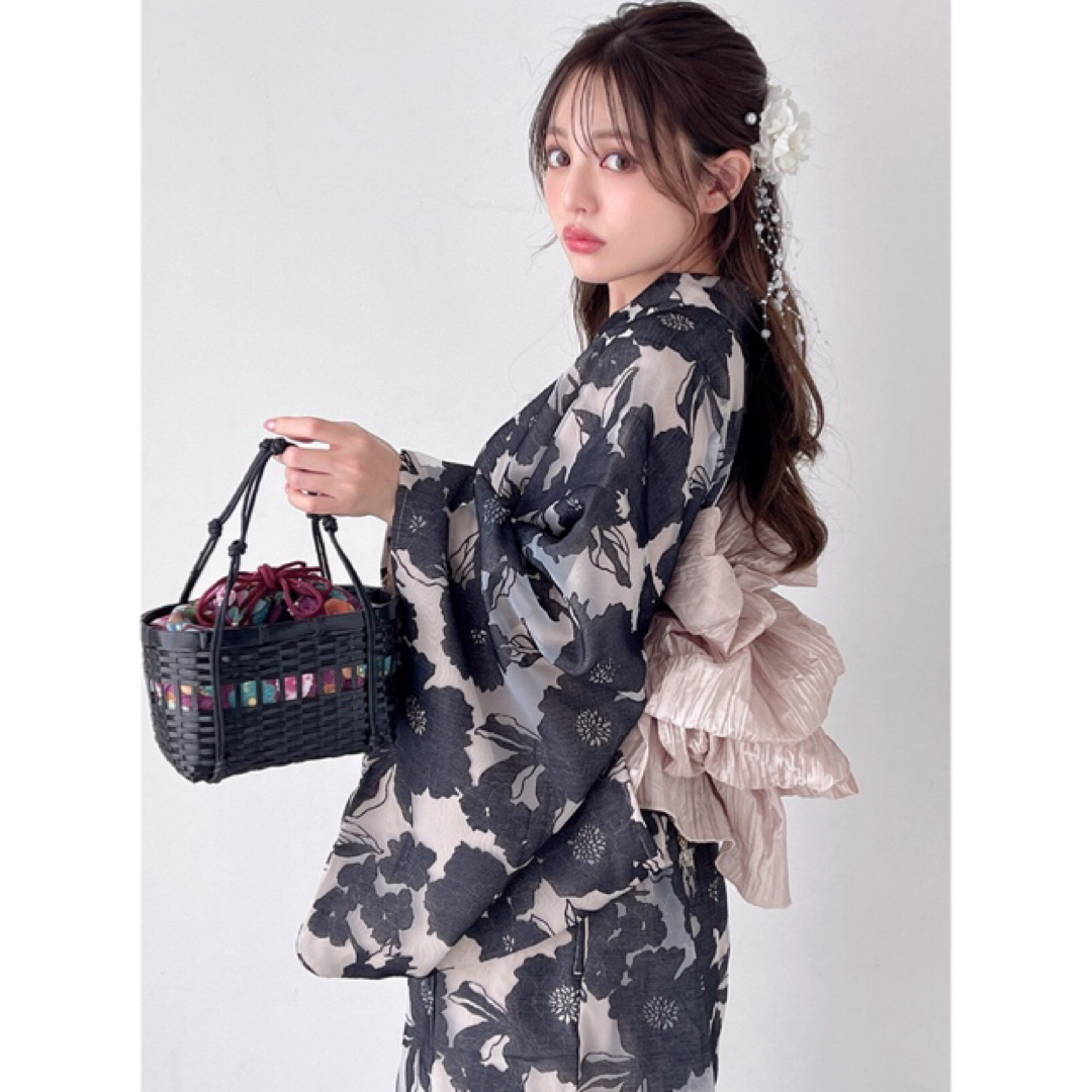 GRL - GRL 2Way 花柄浴衣 帯 セット ワンピース セパレート 新作 GRL - GRL 2Way 花柄浴衣 帯 セット ワンピース セパレート 新作