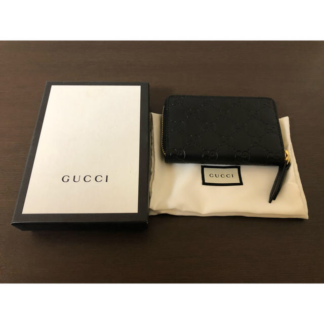 Gucci(グッチ)のGUCCI カードケース(黒) レディースのファッション小物(パスケース/IDカードホルダー)の商品写真