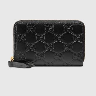 グッチ(Gucci)のGUCCI カードケース(黒)(パスケース/IDカードホルダー)