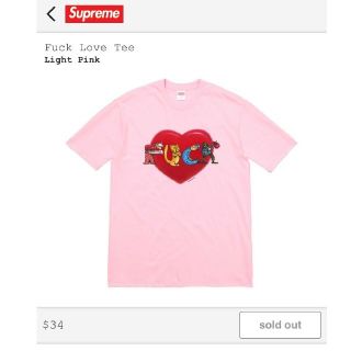 シュプリーム(Supreme)の最安値【送料込み】 supreme FUCK tee L(Tシャツ/カットソー(半袖/袖なし))